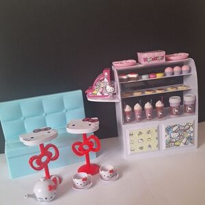Hello Kitty Café Bakery Playset - My Life As A 18" Doll Coffee Donuts 42 Pieces